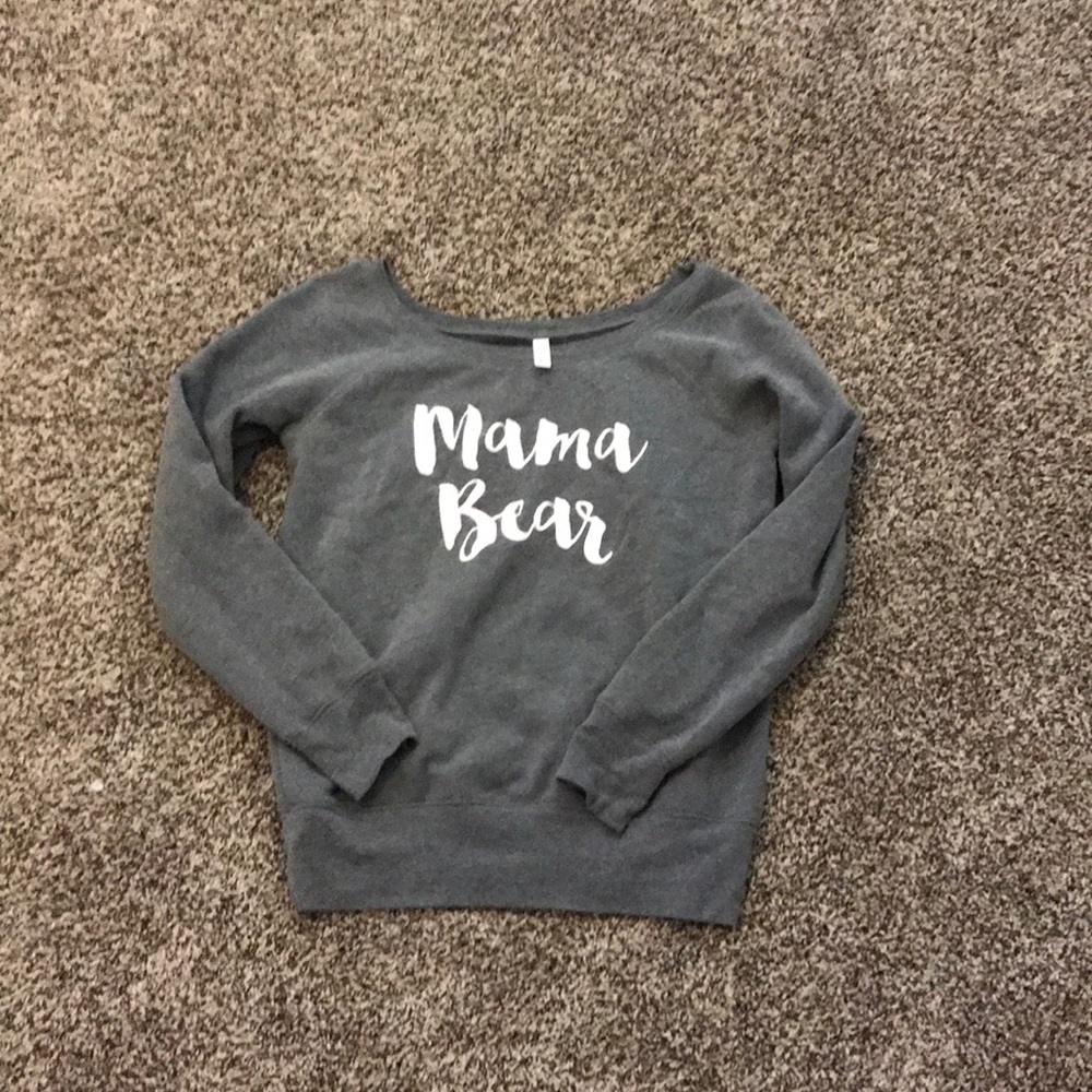 Bella canvas Mama Bear pullover sweater!